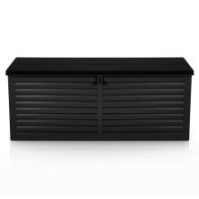 Dārza kaste 143.5 x 57 x 53.5 cm 390 litri melna