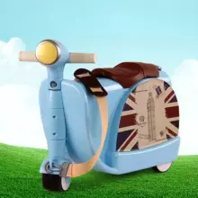 Travel Boarding Luggage Suitcase Art.276169 Blue  Čemodāniņš-sēdeklis ar riteņiem 3in1