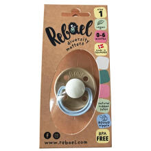 Rebael Round Latex Art.276177 Colour Mix Пустышка(соска) из 100% натурального каучука 0-6 мес.(2 шт.)