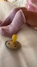 Rebael Round Latex Art.276191 Colour Mix Pacifier (nipple) made of 100% natural rubber 6+ months (2 pcs.)