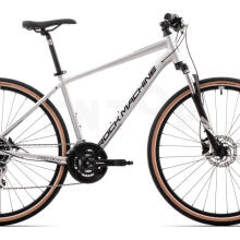 Kalnu velosipēds Rock Machine Crossride 300 Gloss Silver/Black/Grey (Rata izmērs: 29 Rāmja izmērs: XL)