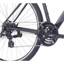 Kalnu velosipēds Rock Machine Rokk 30 Matte Black (Rata izmērs: 28,  Rāmja izmērs: L)