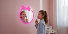 Manta MASNL130PK  Style Neon Lights BEAUTY LED Neon Mirror