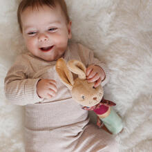 No Baby Squeaky Rabbit Karo with teether Art.1682 Игрушка-пищалка с прорезывателем заяц Каро