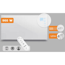 Infrasarkanais sildītājs infrasarkanā radiatora 960 W Berdsen BD-989 tālvadība WiFi lietotne