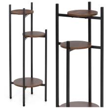 Flower stand 81 cm metal flower stand with 3 shelves multi-level loft for the living room