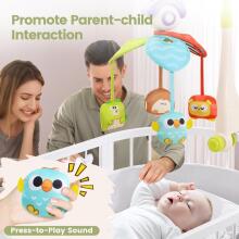 Cute Stone Baby Mobile Art.276959  Музыкальная карусель с мягкими игрушками