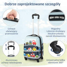 Vehicles Suitcase+Backpack  Art.BC-P-002  Children's suitcase on wheels