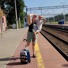 Vehicles Suitcase+Backpack  Art.BC-P-002  Children's suitcase on wheels
