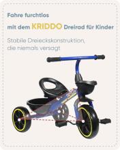 Kriddo Tricycle Art.277006 Bērnu trīsritenis