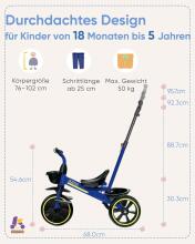 Kriddo Tricycle 2 in 1 Art.277007 Kids tricycle