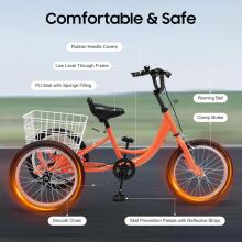 Kidsworld 16″ Tricycle  Art.277071  Детский трёхколёсный велосипед с металлической рамой