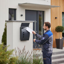 Wall-mounted mailbox galvanized steel anthracite ModernHome