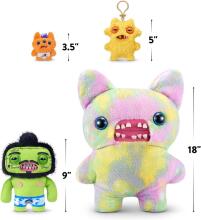 Fuggler Fugg Stars 23cm Plush Toy (Rhymer Mcslimer) by ZURU - Funny Ugly Monster Cuddly Toy with Human-like Teeth, Collectable Plush Toy for Children, Teens, Teens, Adults & Plush Fans