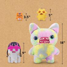 Fuggler Fugg Life 22 cm Plush Toy (Squidge) by ZURU - Funny Ugly Monster Cuddly Toy with Human-like Teeth, Crazy Collectible for Kids, Teens