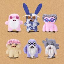 Fuggler Old Fogies 22 cm Plush Toy (Squidge) by ZURU - Funny Ugly Monster Cuddly Toy with Human-like Teeth, Crazy Collectible for Kids, Teens
