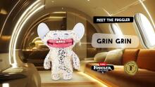 Fuggler Gold Fuggs 22 cm Plush Toy (Grin Grin - leopard fleece with gold foil print) by ZURU - Funny Ugly Monster Cuddly Toy with Human-like Teeth, Crazy Collectible for Kids, Teens