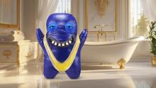 Fuggler Gold Fuggs 22 cm Plush Toy (Shameless Goof - Mankini) by ZURU - Funny Ugly Monster Cuddly Toy with Human-like Teeth, Crazy Collectible for Kids, Teens