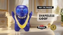 Fuggler Gold Fuggs 22 cm Plush Toy (Shameless Goof - Mankini) by ZURU - Funny Ugly Monster Cuddly Toy with Human-like Teeth, Crazy Collectible for Kids, Teens