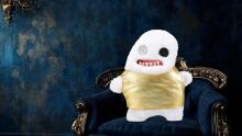 Fuggler Gold Fuggs 22 cm Plush Toy (Splodge - Tank top) by ZURU - Funny Ugly Monster Cuddly Toy with Human-like Teeth, Crazy Collectible for Kids, Teens