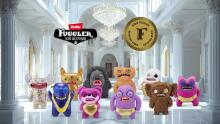 Fuggler Gold Fuggs 22 cm Plush Toy (Splodge - Tank top) by ZURU - Funny Ugly Monster Cuddly Toy with Human-like Teeth, Crazy Collectible for Kids, Teens