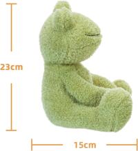 Apricot Lamb - Cuddly Toy Frog 23cm Plush Velvet Soft Cuddly Perfect for Kids Green Frog