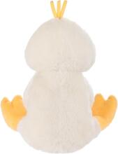 Apricot Lamb - mīkstā rotaļlieta pīle 23 cm - plīša rotaļlieta bērniem un mazuļiem - pūkaina pildīta rotaļlieta spēlēšanai, dāvanai - baltā pīle