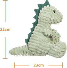Apricot Lamb - Dinosaur Cuddly Toy 22cm - Plush Toy For Children and Babies - Fluffy Stuffed Dino Cuddly Toy
