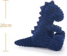 Apricot Lamb - Dinosaur Cuddly Toy 20 cm - Plush Toy For Children and Babies - Fluffy Stuffed Dino Cuddly Toy (blue)
