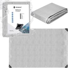 Dārza brezenta pastiprināta aizsargplēve, pelēka, 3x5 m 260 g/m2