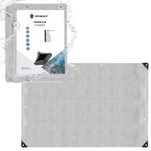 Dārza brezenta pastiprināta aizsargplēve, pelēka, 3x5 m 260 g/m2