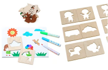 Wooden Drawing Stencil Kit Art.277478