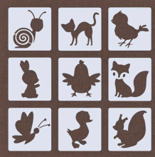 Wooden Drawing Stencil Kit Art.277480