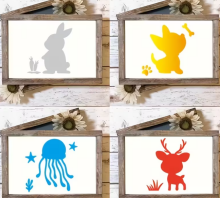 Wooden Drawing Stencil Kit Art.277481