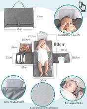 Changing Pad Mats Art.277491 Stars  Mīksts matracis autiņu mainīšanai