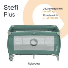 Lionelo Stefi Plus Art.277513 Green Манеж-кровать для путешествий