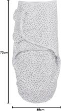 Meyco Swaddle Me Wrapsack Art.7501500  Kokvilnas ietīšanas autiņš no 3,2 kg līdz 6,4 kg.