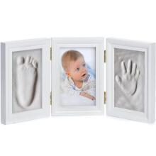 United Baby Picture Frame Imprint Set Art.277525 Hand and Foot print Trīsdaļīgs Ramītis