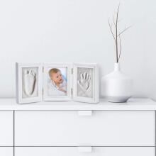 United Baby Picture Frame Imprint Set Art.277525 Hand and Foot print Trīsdaļīgs Ramītis