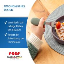 Reer Silicone Stainless Steel Cutlery Art.277532 Столовые приборы  (3 шт.)
