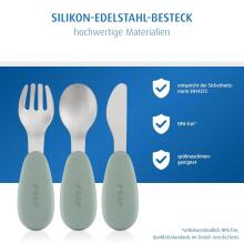 Reer Silicone Stainless Steel Cutlery Art.277532 Столовые приборы  (3 шт.)