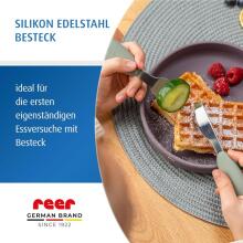 Reer Silicone Stainless Steel Cutlery Art.277532 Столовые приборы  (3 шт.)