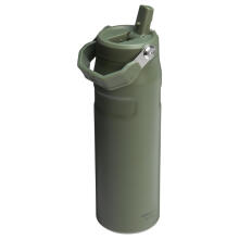 Thermos bottle with straw The IceFlow Bottle Flip Straw 2.0 0.71L dark green