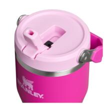 Термокружка с трубочкой IceFlow Flip Straw 2.0 Tumbler 0.59L фиолетового цвета