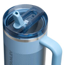 Thermo mug with straw The Quencher ProTour Flip Straw Tumbler 1.18L blue-violet