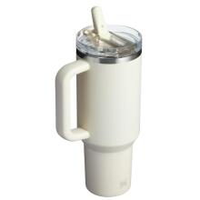 Thermo mug with straw The Quencher ProTour Flip Straw Tumbler 1.18L in cream color