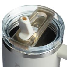 Thermo mug with straw The Quencher ProTour Flip Straw Tumbler 1.18L in cream color