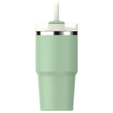 Thermo mug with straw The Quencher H2.O FlowState Tumbler 0.59L pistachio color