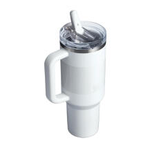 Thermo mug with straw The Quencher ProTour Flip Straw Tumbler 1.18L white