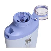 Thermos bottle with shoulder strap The Stanley Cross Bottle 0.68L light blue
